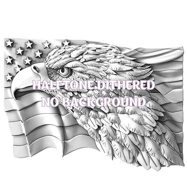 AMERICAN EAGLE 3d illusion & laser - ready file 3DWave.us